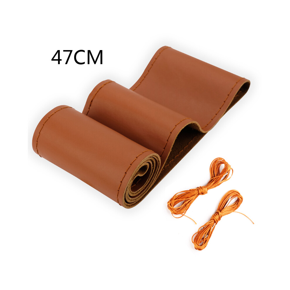 Maxpower (47Cm ) 40Cm 42Cm 45Cm 47Cm 50Cm Car Truck Extra Large Artificial Leather Steering Brown