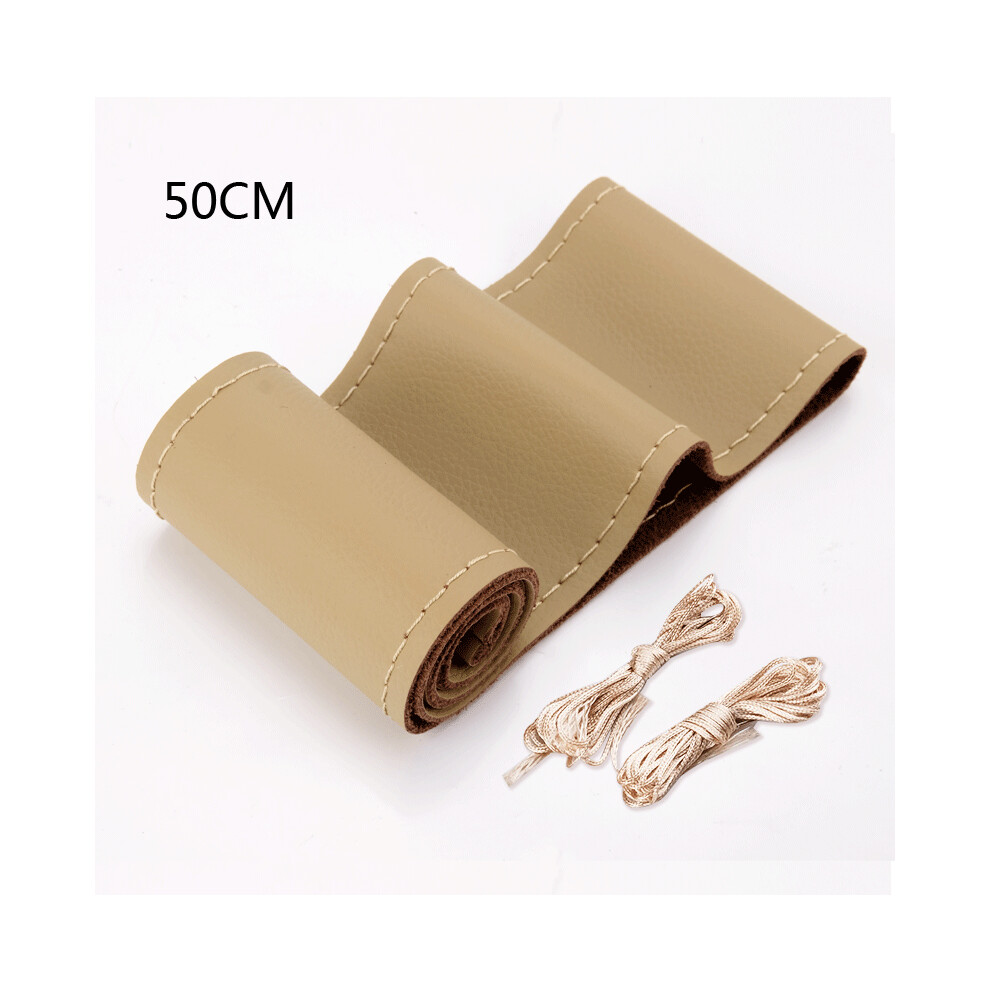 (50Cm ) 40Cm 42Cm 45Cm 47Cm 50Cm Car Truck Extra Large Artificial Leather Steering Beige 8293669618569