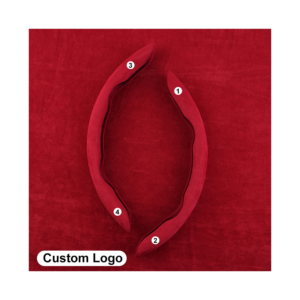 ( 2 Pcs) For Honda Universal Steering Wheel Cover Civic Jazz City Crv Xrv Fit Accord Red 8293669658848