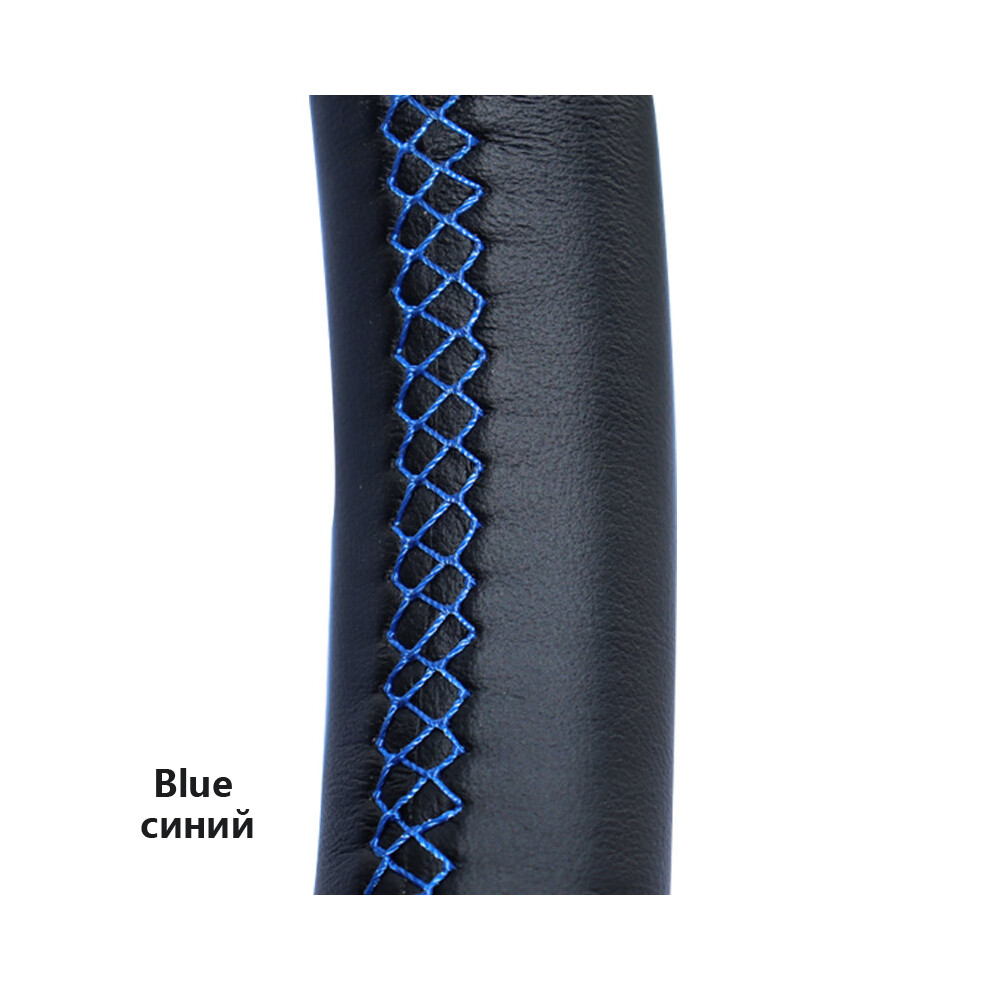 Maxpower ( Thread) Genuine Leather Car Steering Wheel Cover For Ford Mondeo 2007 2008 Blue/Black