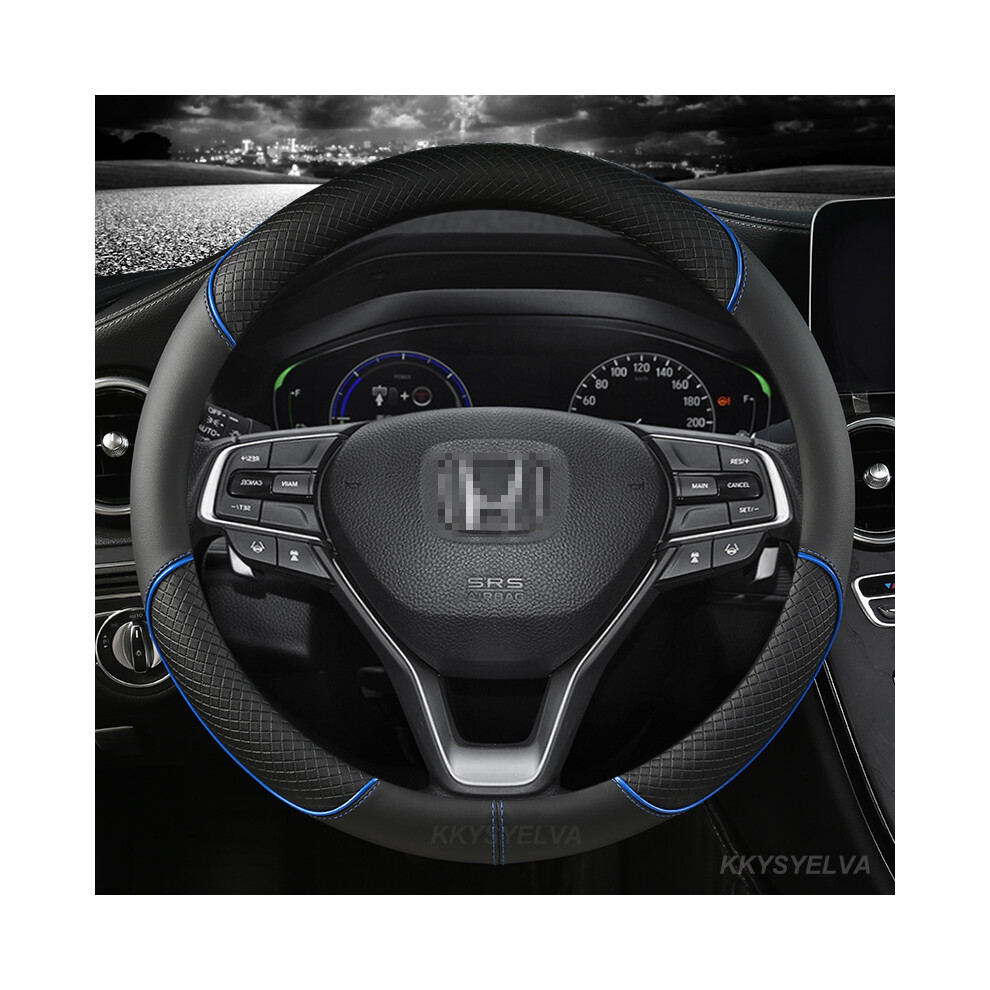 Maxpower (Blue) Car Steering Wheel Cover Microfiber Leather For Honda Civic 2004 2006