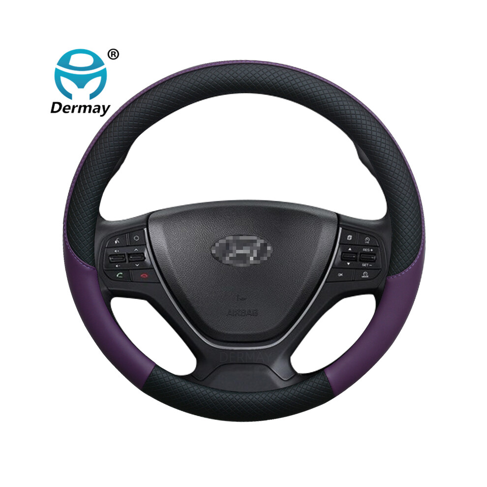 (Purple) For Hyundai I20 Mk1 Mk2 Mk3 Inokom I20 Elite I20 Car Steering Wheel Cover Purple 8293669656608