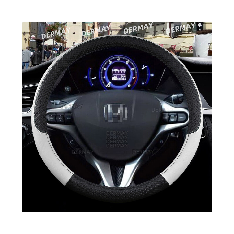 (White) For Honda Civic 2004 2006 2007 2008 2009 2012 2013 2014 2015 Car Steering White 8293669640812
