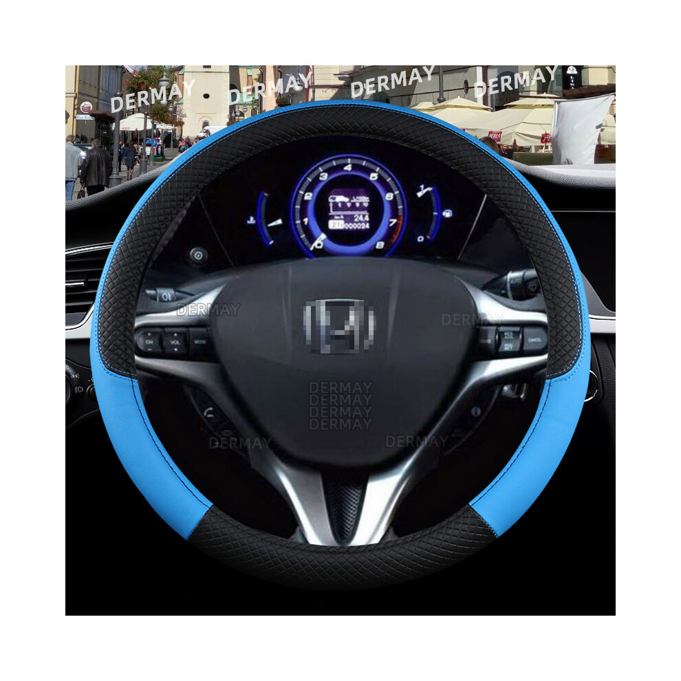 (Blue) For Honda Civic 2004 2006 2007 2008 2009 2012 2013 2014 2015 Car Steering Blue 8293669640775
