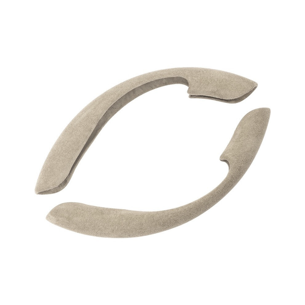 Maxpower (Beige) Universal Fit For 99% All Seasons Suede Cover Steering Wheel Cover Safe Beige