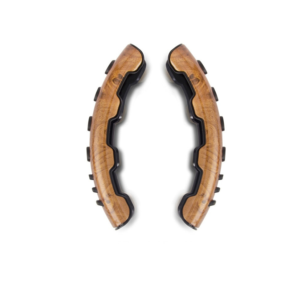 Maxpower (Brown) 2Pcs Universal Car Steering Wheel Cover Carbon Fiber Car Steering Wheel Brown