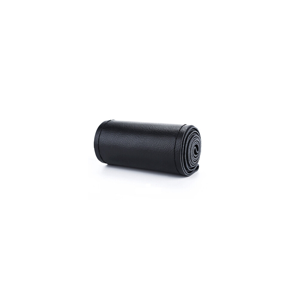 Maxpower (Black Thread) Braid On Steering Wheel Car Steering Wheel Cover With Needles And Thread