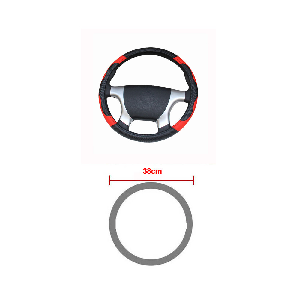 (38 CM) Truck Bus Car Steering Wheel Cover Diameters for 36 38 40 42 45 47 50CM-image-OPC-PDZNPJX-NEW