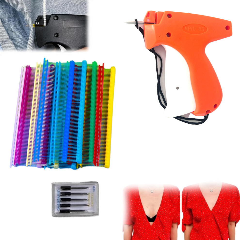 (Orange, 2.01 x 0.99 x 3 cm) Quick Clothing Fixer Upgrade Clothes Sewing Machine Stitching Tool Quilt Knotting Gun