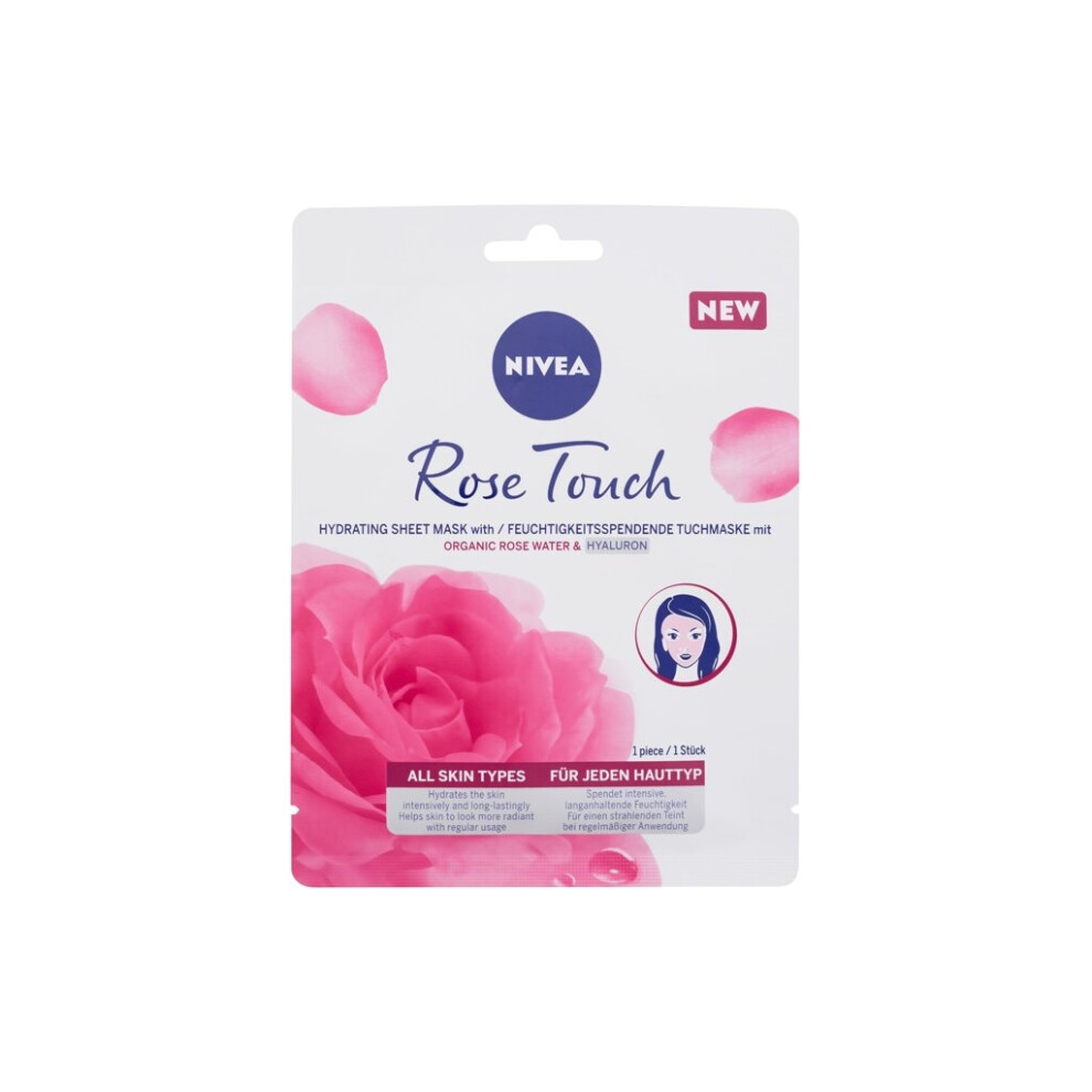 Nivea - Rose Touch Hydrating Sheet Mask - For Women, 1 pc