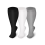 (Gray, 7XL) 2XL-7XL Solid Color Plus Size Compression Socks 1