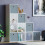 Vida Designs (White, Grey) Durham 10 Cube Staircase Shelf Drawer + 5 Baskets 3