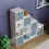 Vida Designs (White, Grey) Durham 10 Cube Staircase Shelf Drawer + 5 Baskets 9