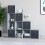 Vida Designs (Grey, Black) Durham 10 Cube Staircase Shelf Drawer + 5 Baskets 8