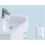 Bathroom Corner Vanity Unit & Sink Floorstanding Cabinet 635mm White 7