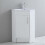 Bathroom Corner Vanity Unit & Sink Floorstanding Cabinet 635mm White 4