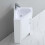 Bathroom Corner Vanity Unit & Sink Floorstanding Cabinet 635mm White 6