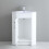 Bathroom Corner Vanity Unit & Sink Floorstanding Cabinet 635mm White 5