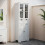 Living And Home Modern Tall Glass Door Cabinet 1