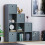 Vida Designs (Grey, Grey) Durham 10 Cube Staircase Shelf Drawer + 5 Baskets 3