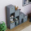 Vida Designs (Grey, Grey) Durham 10 Cube Staircase Shelf Drawer + 5 Baskets 9