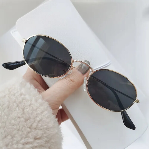 Oval mirrored sunglasses online