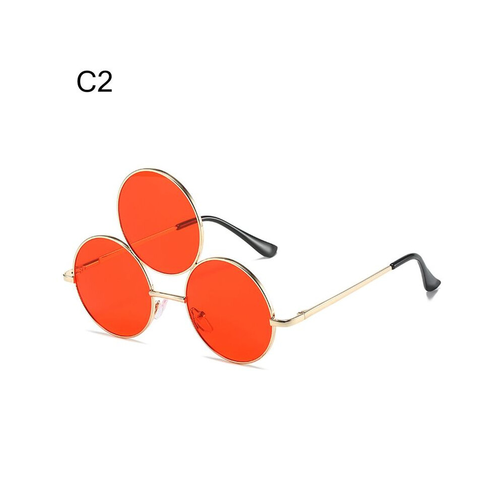 Aihontai (C2) Novel Eyewear Party Halloween Erlang God Chinese Style Third Eye Sunglasses Three Eyes Glasses