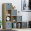 Vida Designs (Oak, Grey) Durham 10 Cube Staircase Shelf Drawer + 5 Baskets 3