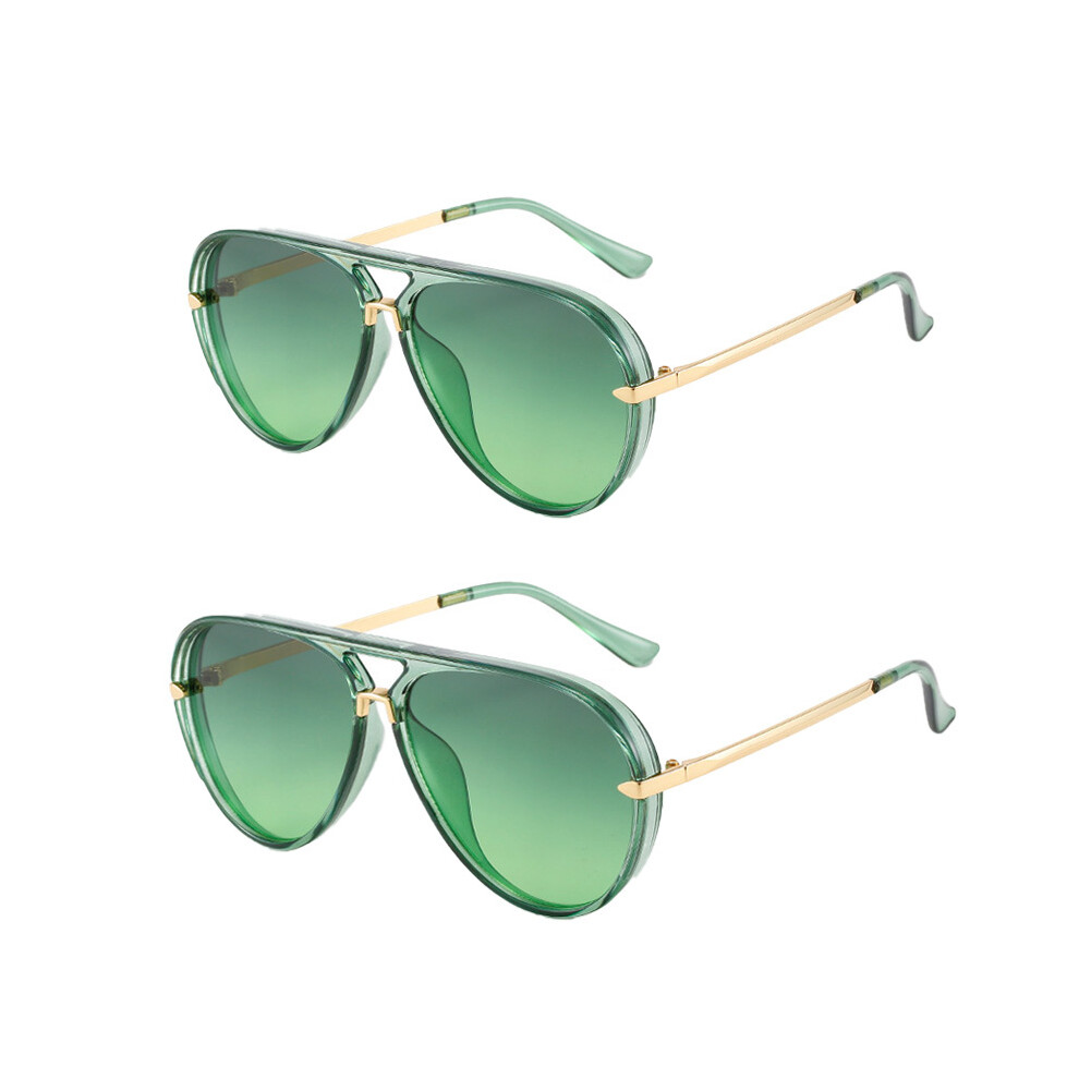 (C13) A Pair Vintage Unisex Ready eyewear aviation sunglasses Star Models Toad Mirror Large Frame Design Sun Glasses