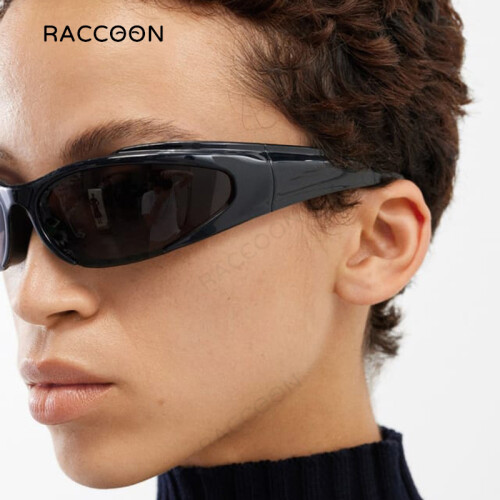 C4 look picture Classic Wrap Around Y2k Sunglasses Women Retro Vintage Brand Design Shades Punk Sun Glasses Men Outdoor Cycling Goggles on OnBuy