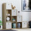 Vida Designs (Oak, White) Durham 10 Cube Staircase Shelf Drawer + 5 Baskets 3