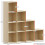 Vida Designs (Oak, White) Durham 10 Cube Staircase Shelf Drawer + 5 Baskets 4