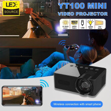 YT100 Mini Projector Mobile Video Wifi Smart Portable Home Theater Wireless Multiscreen IPhone Android Cinema Kids Gifts New