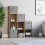 Vida Designs (Dark Wood, Grey) Durham 10 Cube Staircase Shelf Drawer + 5 Baskets 3