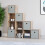 Vida Designs (Dark Wood, Grey) Durham 10 Cube Staircase Shelf Drawer + 5 Baskets 8