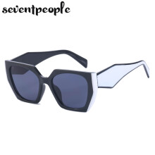 (C6 Black White Gray, With screwdriver) Cat Eye Sunglasses Women 2024 Luxury Brand Designer Vintage Square Sun Glasses For Female Retro Irregular Shades Eyewear