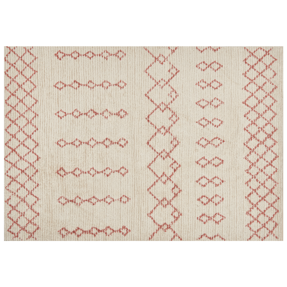 Rug BUXAR Beige 160 x 230 cm Cotton