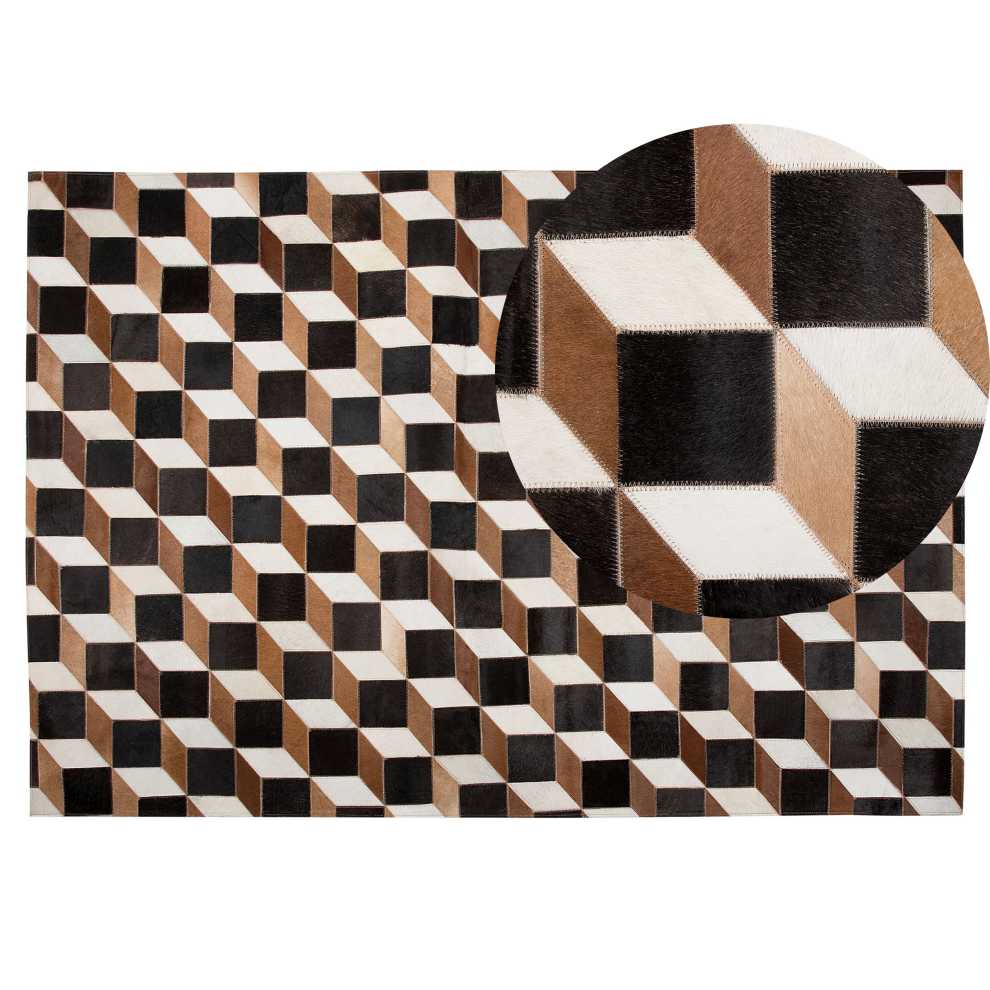 Rug ALPKOY 140 x 200 cm Leather Brown