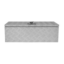 Caja de herramientas de aluminio con cerradura, cofre, remolque, camión, casillero, almacenamiento mediana , 60L