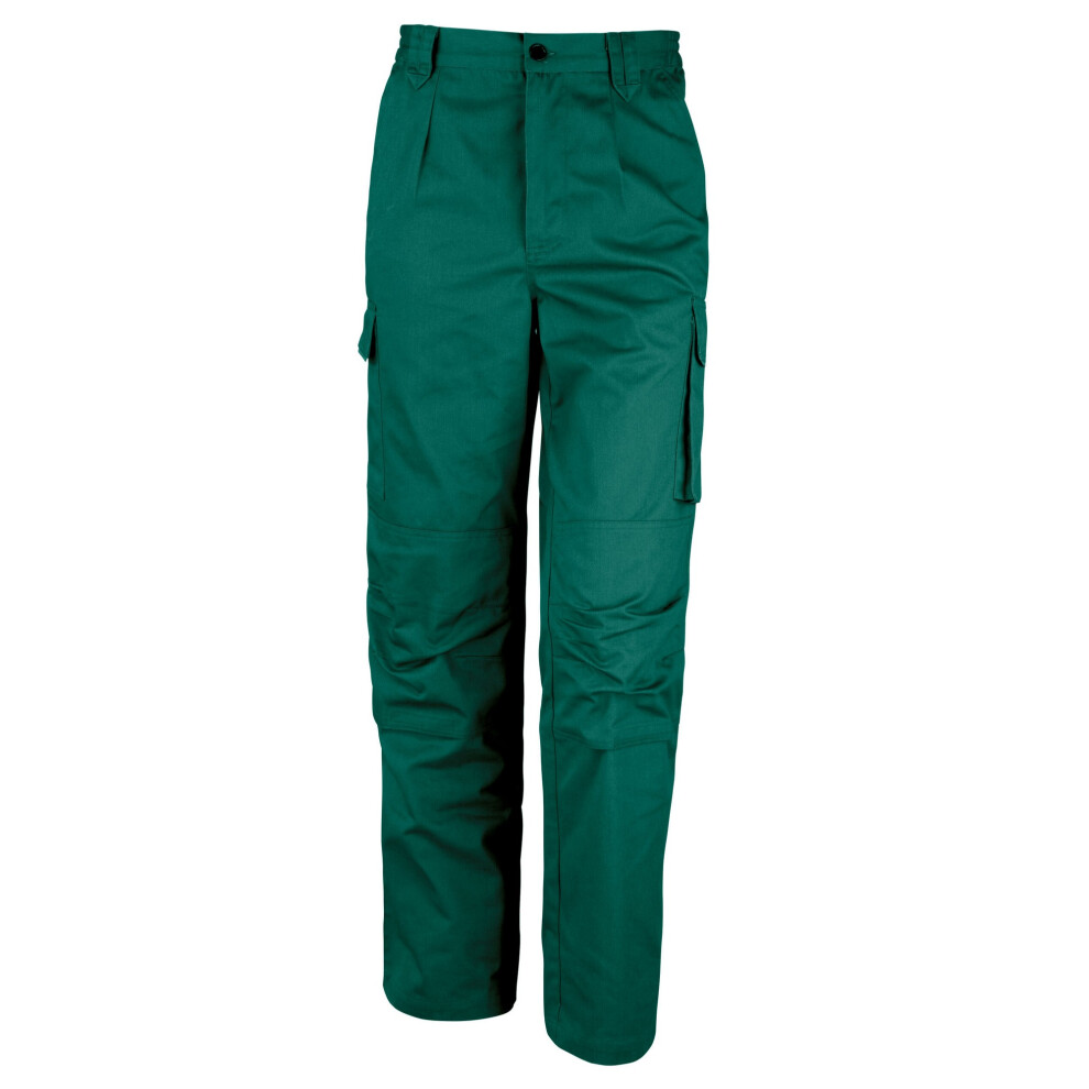 (2XL, Bottle Green) Result Unisex Work-Guard Windproof Action Trousers / Workwear