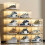 (Pack of 4) Stackable Trainer Sneakers Storage Boxes Display Shoe Boxes Transparent Shoe Organisers 4