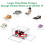 (Pack of 4) Stackable Trainer Sneakers Storage Boxes Display Shoe Boxes Transparent Shoe Organisers 7
