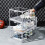 (Pack of 4) Stackable Trainer Sneakers Storage Boxes Display Shoe Boxes Transparent Shoe Organisers 10