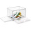 (Pack of 4) Stackable Trainer Sneakers Storage Boxes Display Shoe Boxes Transparent Shoe Organisers 12