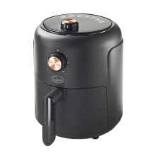Quest 33870 2.3L Small Air Fryer / Manual Dial Controls / Non-Stick Detachable Food Basket / 60 Minute Timer / 1000W