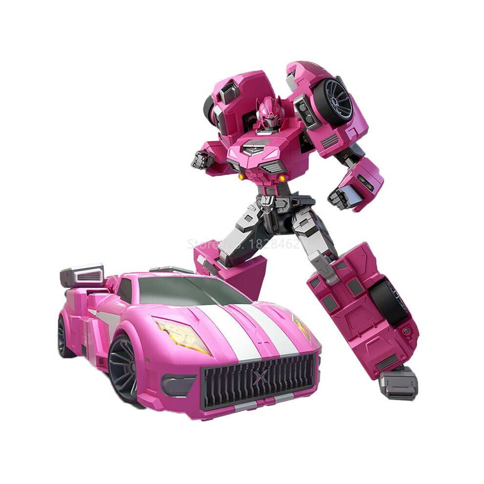 (No Box 8902) ABS Mini Force Transformation Robot to Car Toys Action Figures Mini Force