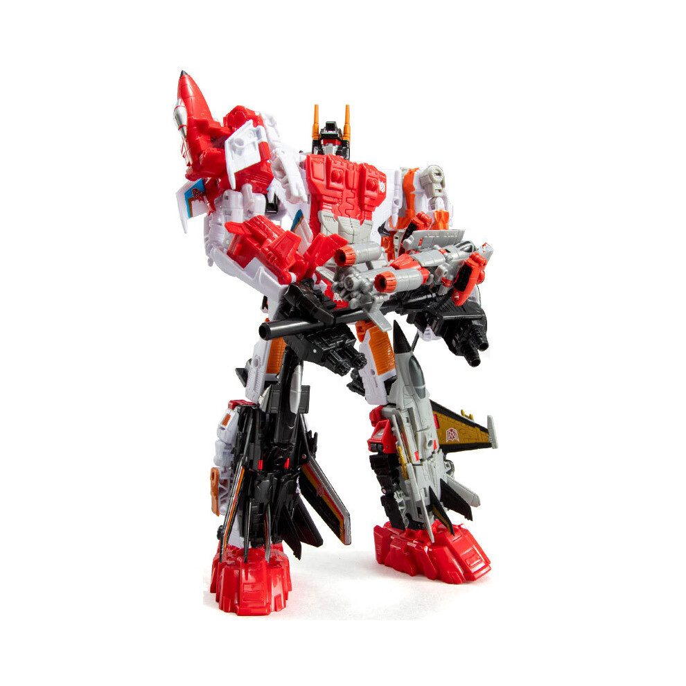 (6IN1 Superion) HaiZhiXing 5in1 Combiners Bruticus G1 Transformation Action Figure Toy