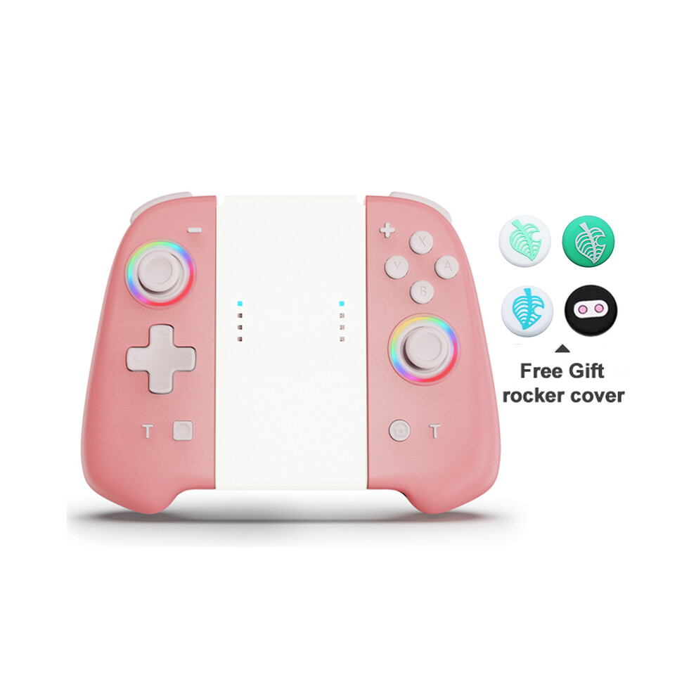 (Pink) Joypad Game Controller Wireless (L/R) For Nintendo Switch / OLED Lite Gamepad Joysticks Con With Custom Edition Crossing