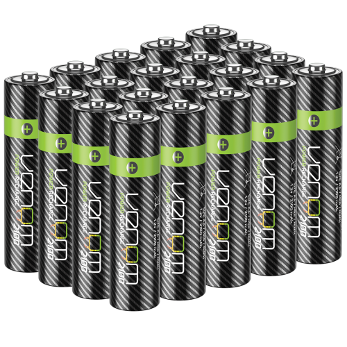 Venom Rechargeable AA Batteries - High Capacity 2100mAh (20-Pack)