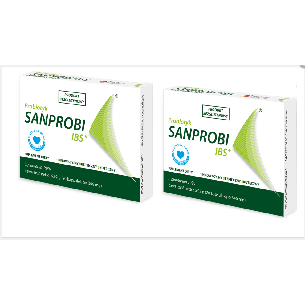 2 x SANPROBI IBIS PROBIOTIC 20 CAPSULES